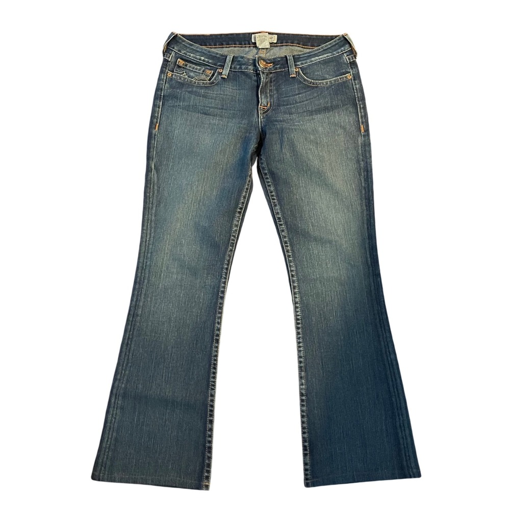 PRVCY Malibu Hills Bootcut Jeans Womens 31 Blue Y2K Low Rise‎ W50-2703T5 Flare